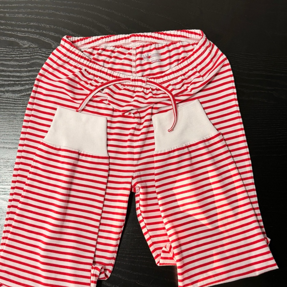 GAP KIDS Red White Striped Pajama Pants Size 12